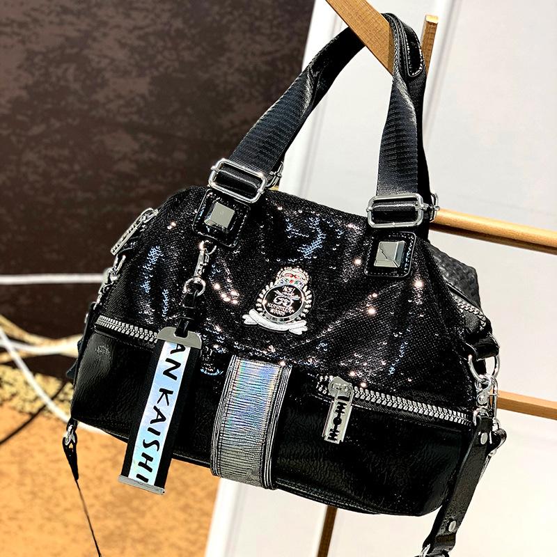 Large Capacity Women Handbag 2023 New Fashion Trend Tote Sequins Silver Casual Single Diagonal Bag Shoulder Bags Bolsa Feminina