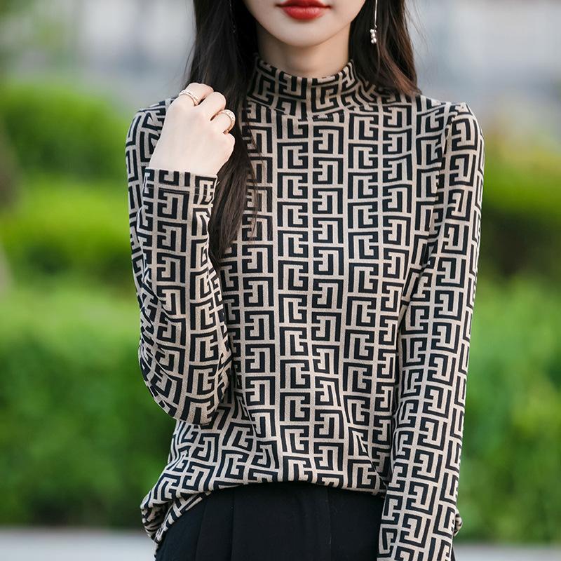 DAFIFY Женские модные повседневные осенне-зимние свитера с длинным рукавом и полуводолазкой