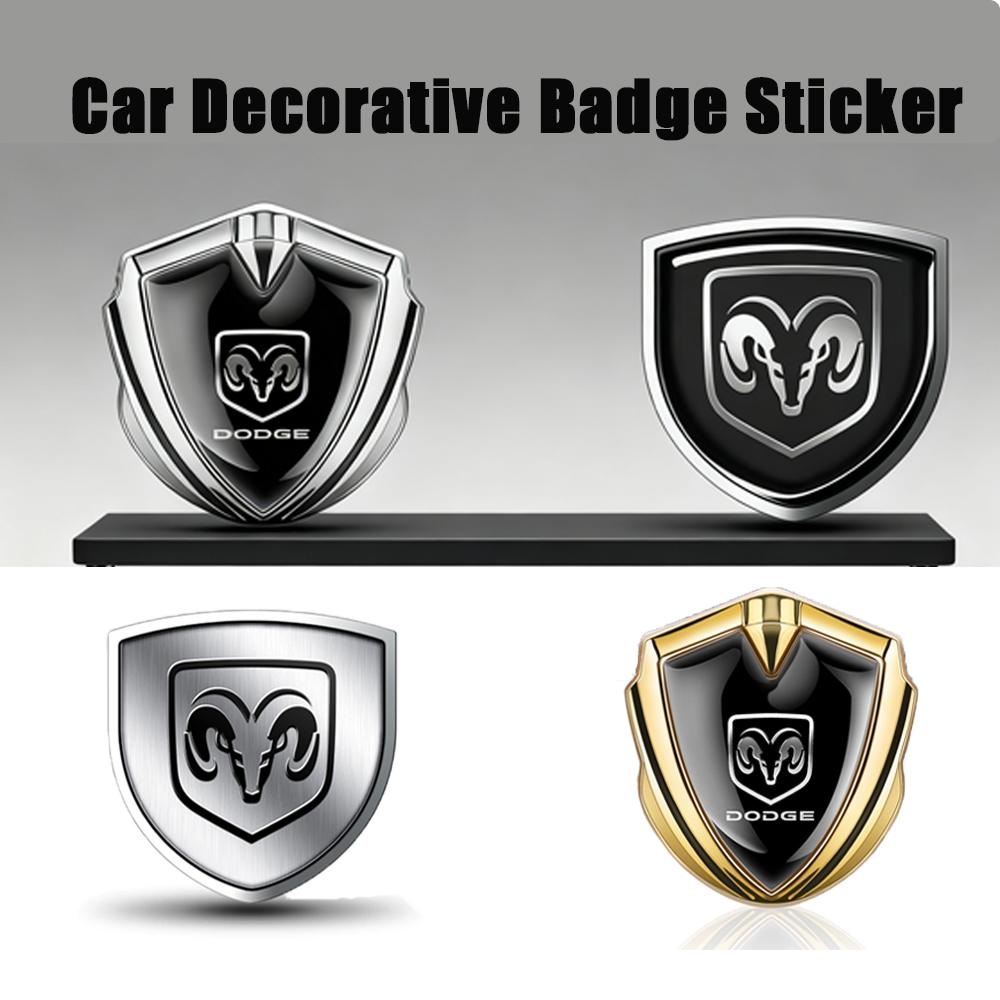 Car Body Badge Side Window Trunk Sticker 3D Metal Fender Decoration Accessories For Dodge Durango Caliber Dakota Neon SXT Nitro T777