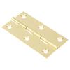 8 Pcs Solid Brass Butt Hinges with 48 Pcs Screws for Furniture, Cabinet, Drawer, Wood Box - Heavy Duty Folding Hardware