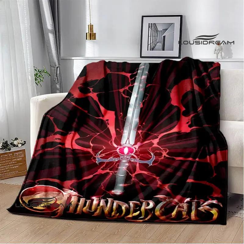 Плед с принтом мультфильма Thundercats Плед для пикника Теплые фланелевые пледы Домашние постельные принадлежности пледы для кроватей Подарок на день рождения