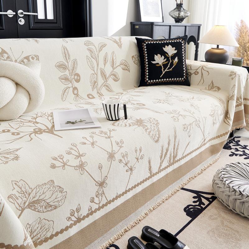 Chenille Sofa Towel Four Seasons Universal All-Inclusive Sofa Cover Dust Cover Living Room One Piece Sofa Cover Cloth Cushion