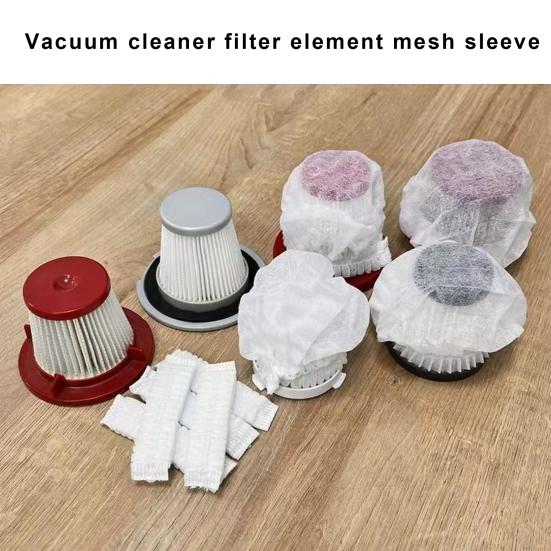 100 шт., сменный вакуумный сетчатый фильтр, нетканый эластичный сетчатый чехол с крышкой, одноразовый, простая установка