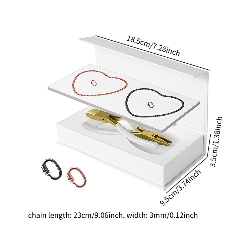 Set of Permanent Bracelets, Stainless Steel, Silver Clasp, , Friendship Bracelet with Tool for