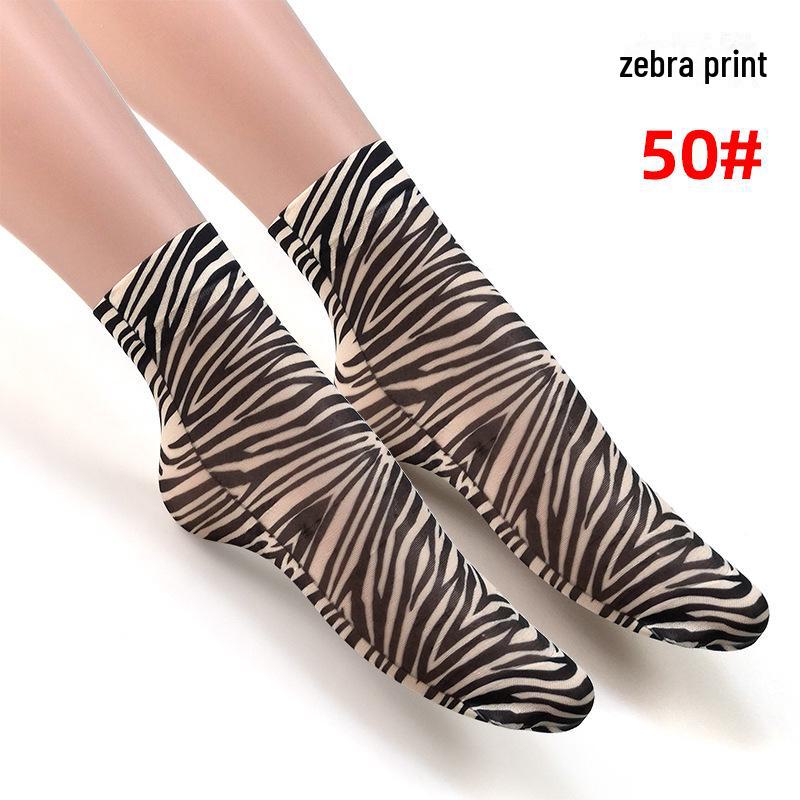 Короткие летние носки в женском стиле с различными милыми узорами