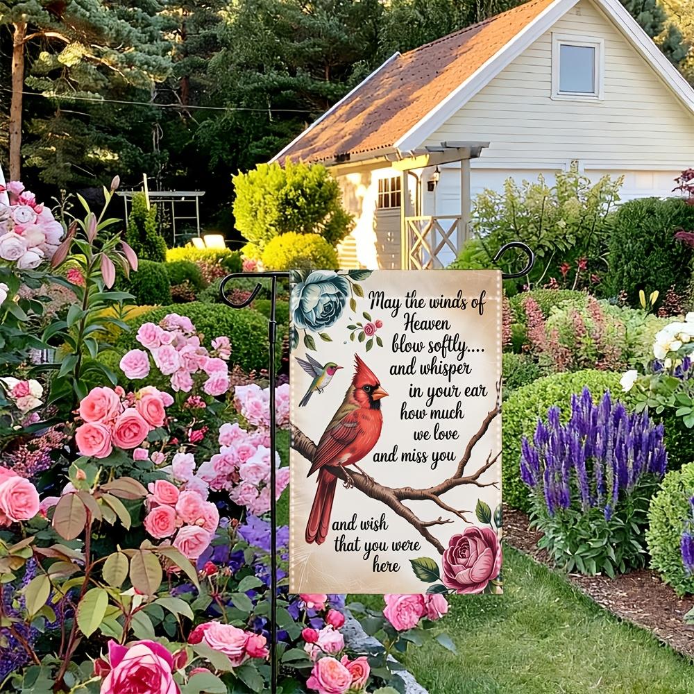 1pc Cardinal Paradise Breeze Garden Flag - 30.48x45.72 cm, Outdoor Lawn Decor