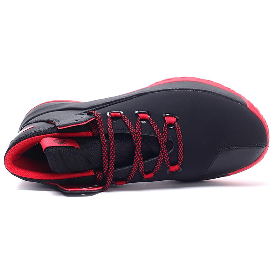 Adidas D Rose Menace 2 Slip Resistant Abrasion Resistant Mid top Basketball Shoes Men's Black Red BB8201