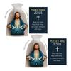Pocket Hug Jesus Gift Blessing Jesus Prayer Figurine with Card Christian Pocket Hug Keepsake