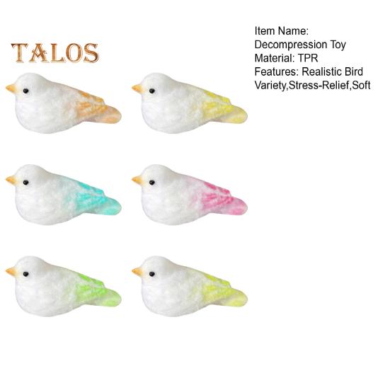 Игрушки-сжиматели для птиц, реалистичные сенсорные игрушки для снятия стресса с животных, мягкие игрушки-фиджеты, игрушка для снятия стресса для взрослых и детей