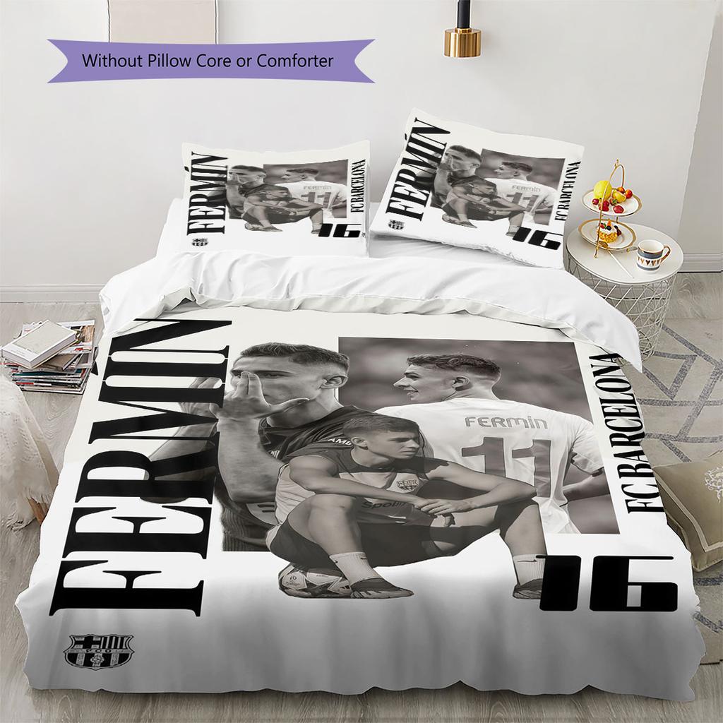 Fermin Lopez Pattern Bedding Home Decoration Birthday Gift ( 1 duvet cover + 2 pillowcase, without core),fan merchandise.