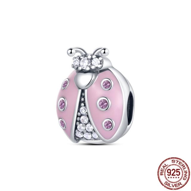 Charm Plata De Ley 925 Suitable Bracelet 925 Sterling Silver Kitten Galaxy Series Beaded Women's Diy Jewelry