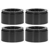 4Pcs 2.2 Inch Wheel Hubs Aluminum Alloy Wheel Hubs for 1 10 Remote Control RC Rock Crawler Car Black