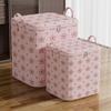 Foldable Clothes Storage Bins With Handle Moving Storage Quilt Bag Closet Storage Box  for Home