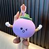 Creative Orange Silicone Coin Purse Keychain and Earphone Storage Charm