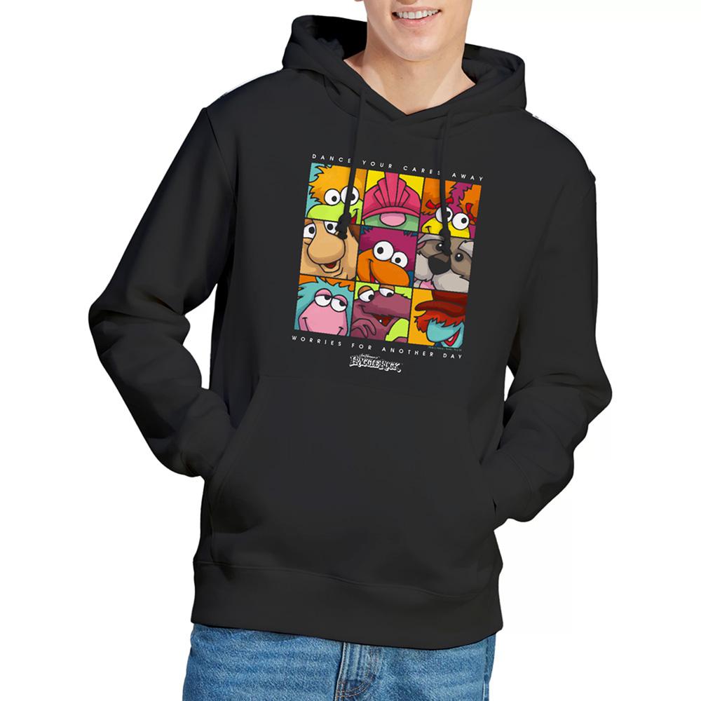 Худи в клетку для взрослых унисекс Fraggle Rock