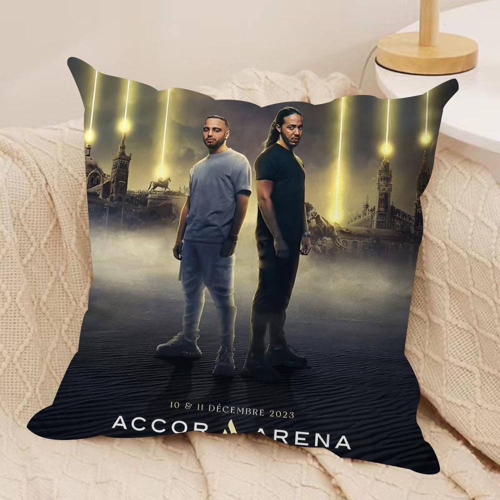 Djadja DDinazS Singer Cushion Cover Silky Short Plush Invisible Zipper Dustproof Sofa Pillow Case For Home Decor