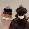 5Pcs/bag Women High Elastic Hair Bands Girls Ponytail Holder Hair Rope Rubber Band Headband Hair Accessories