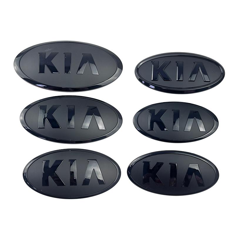 AAND1 Car Front Hood Emblem Rear Trunk Badge for KIA Sportage Ceed sorento Cerato Picanto Soul Stonic K3 K5 Rio optima Accessories