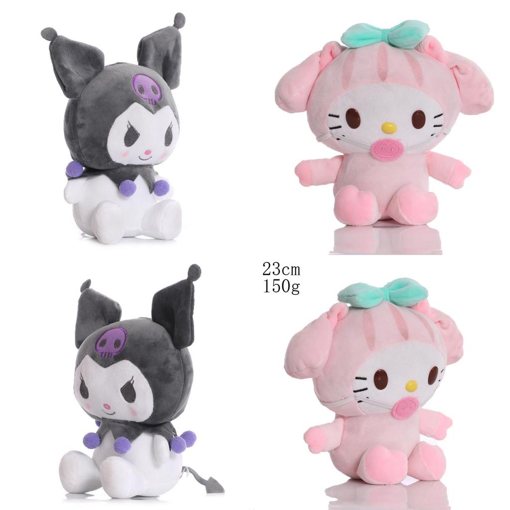 Оптовая милая мультяшная плюшевая игрушка Sanrio Kuromi, детская кукла, подарок