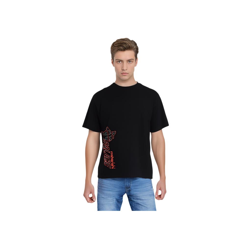 Palace X Maharishi Templea Star Kor Om T-Shirt Black Unisex Tops P28MHES004