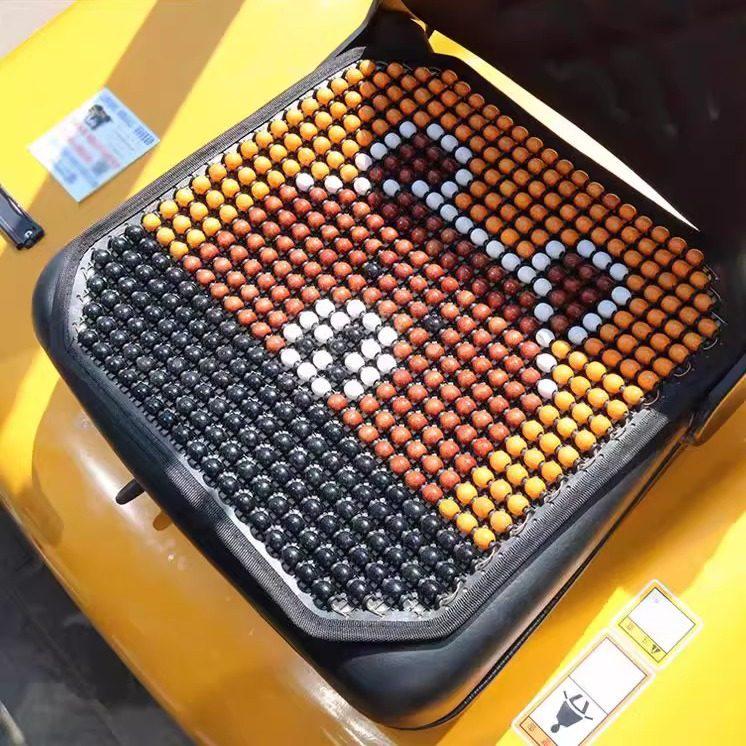 Breathable Summer Forklift Seat Cover for Heli, Longgong, Liugong - Cool Plastic Cushion