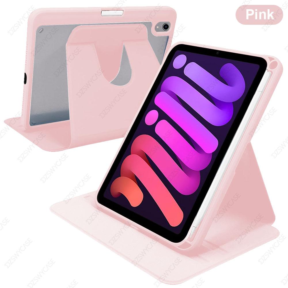 Чехол для iPad Mini 7 (А17 Про) / iPad Mini 6 8,3 дюйма, с держателем для карандаша, вращение на 360 градусов, с функцией автоматического сна/пробуждения