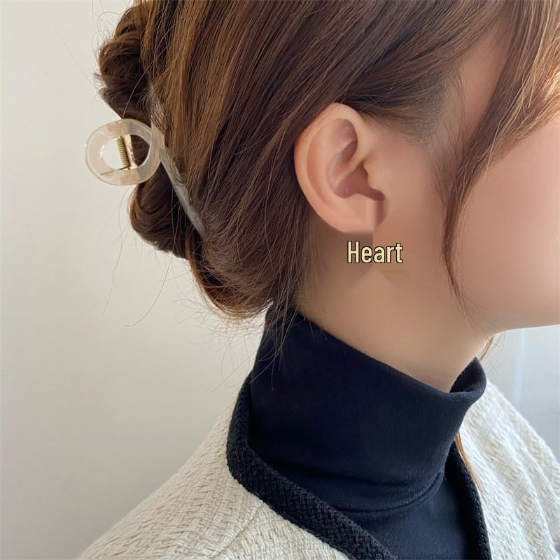Геометрические серьги-кольца в корейском стиле: Элегантные, Универсальные Украшения для Ушей для Женщин и Студенток