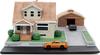 JADA TOYS Nano Fast & Furious Toretto's House Diorama + Dodge ChargerToyota Supra Minicar Set Fast & Furious Toretto's House Display Diorama with Two