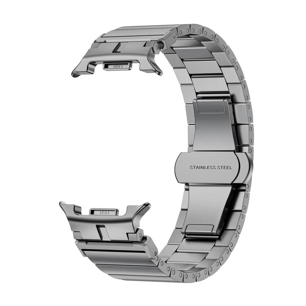 Premium No-Gap Stainless Steel Bamboo-Link Watch Band for Samsung Galaxy Watch 8 (40/44mm) & Watch 8 Classic (46mm)