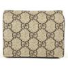 GUCCI 648848 Heart logo Compact wallet Folded wallet GG Supreme Canvas Beige/Red