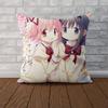 Чехол для подушки Puella Magi Madoka Magica для автомобиля, дивана, декоративный для дома, двусторонний принт, плюшевая квадратная декоративная подушка, наволочка