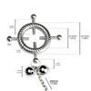 Nipple Toys Metal Nipple Clamps With Pearl Bell Bondage Gear Sex Toys for Women Juguetes Sexuales Round Nipple Chastity Device