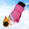 2-5 лет Водонепроницаемые Детские Лыжные Перчатки Зимние Велосипедные Перчатки Противоскользящие Перчатки Теплые Толстые Флисовые Митенки для Сноубординга Перчатки