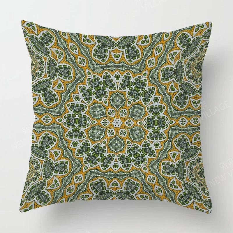 Fall Home Decor Autumn Living Room Throw Pillow Cover Sofa Boho Cushion Cover Mandala