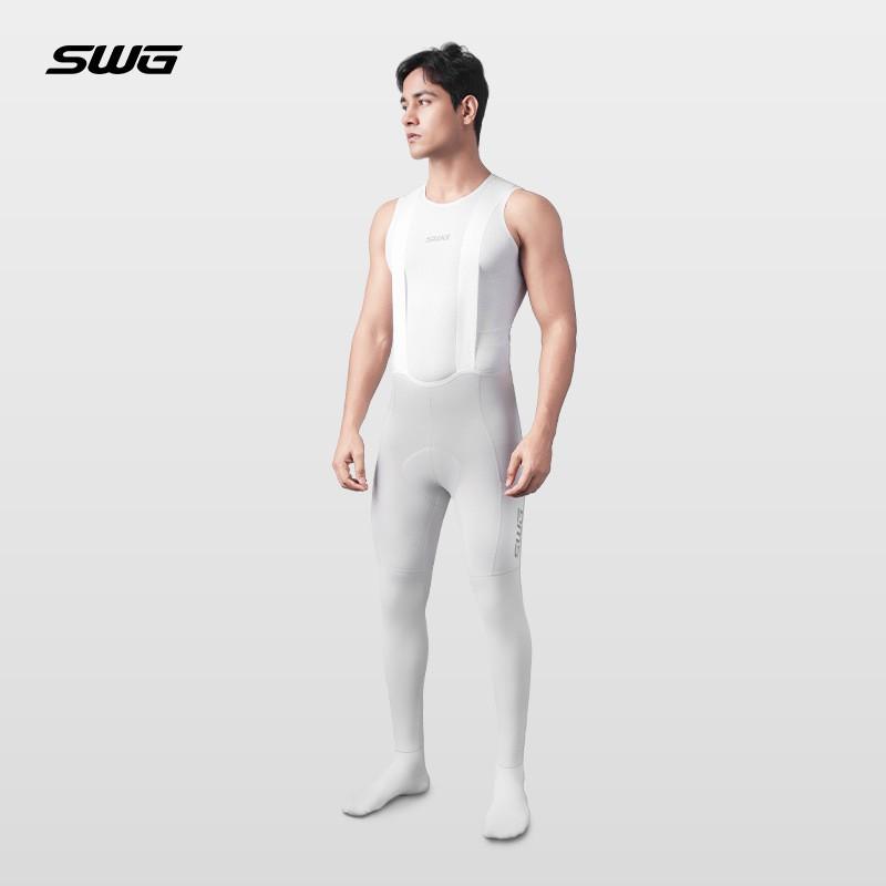 Mens Cycling Bib Pants With Dual Arrow Design Breathable Stretch Long Road Mountain Bike Riding