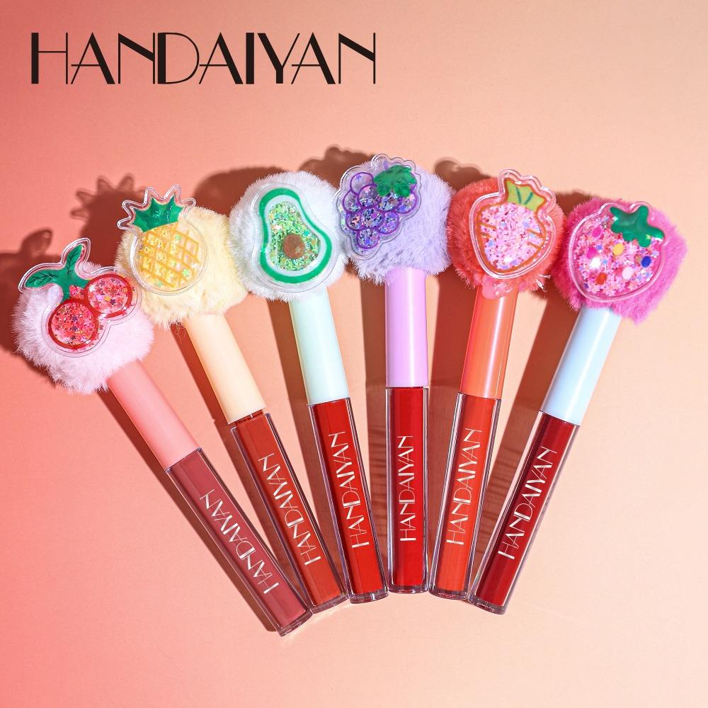 HANDAIYAN Stek Gjin Beker Lip Glaze Velvet Filvet Mist Матовая помада Reade Fruit Plusplus HEAD Gloss