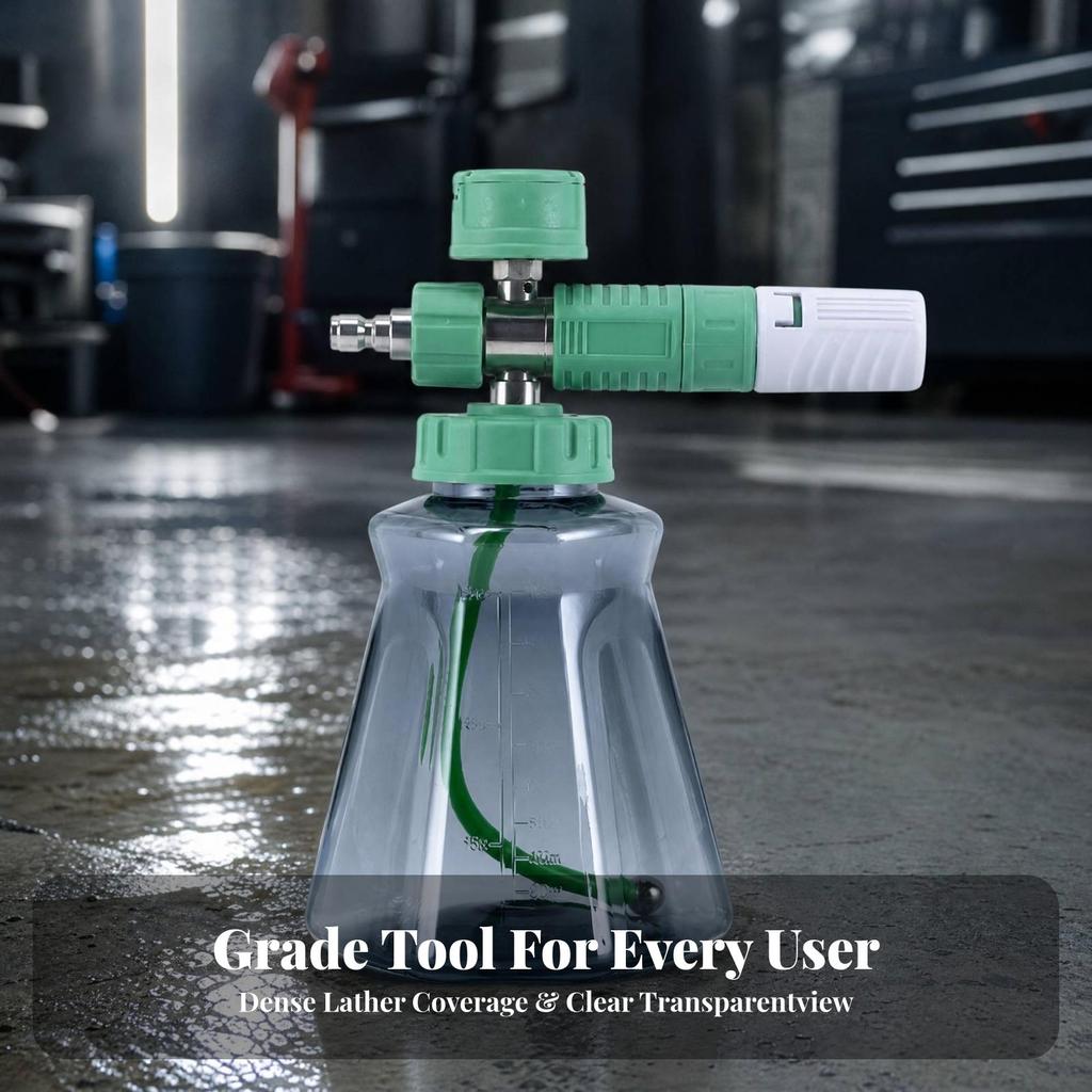 Pressure Foam Sprayer Pot Refillable with Stainless Steel Chamber Portable for
