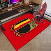 Belgium Football Crest Emblem Area Rug Office rug, Chair Rug, Decor Carpet Livingroom bedroom Mat, Large Size Fan gifts Christmas gifts