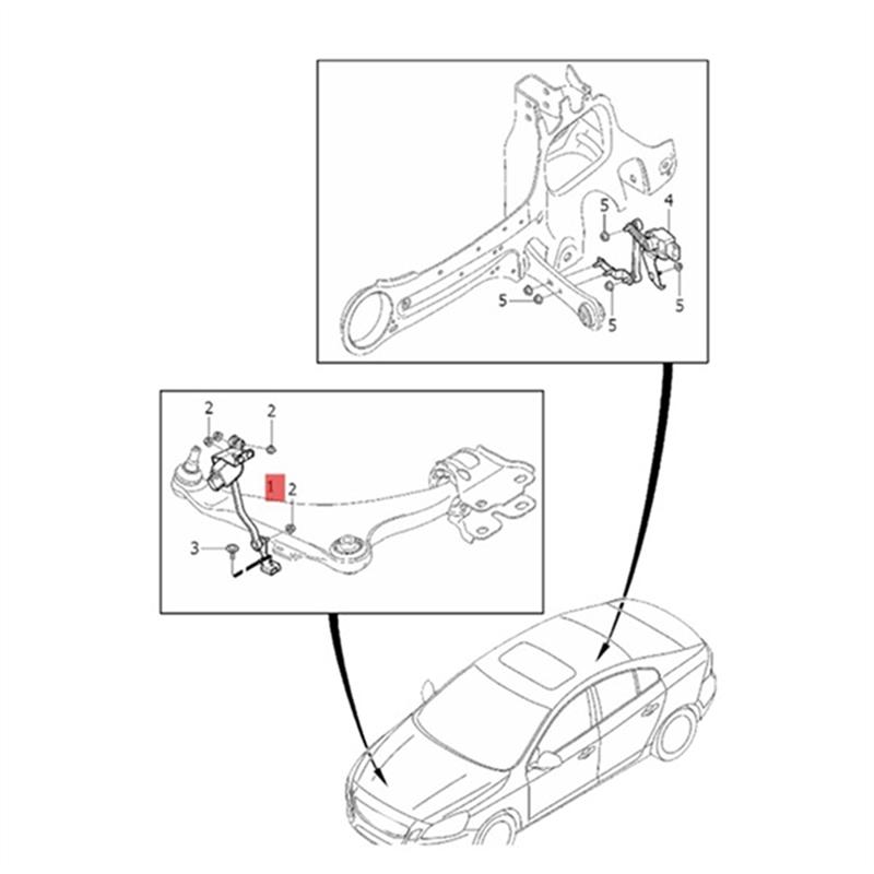 31268780 Автомобильный датчик уровня передней правой фары для Volvo S60 XC60 V70 S80 Датчик высоты кузова 8G9N-3C492-AA 91785701