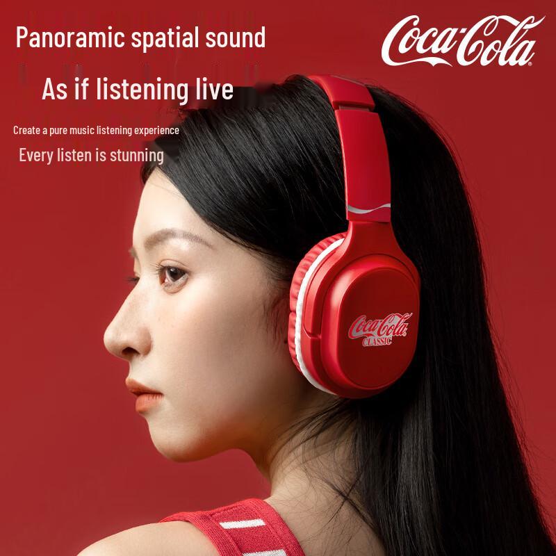Беспроводные Bluetooth-наушники Coca-Cola T18 с оголовьем