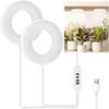 10 Dimming Levels Hanging LED Plant Light 1/2/3/4 Head Ceiling Grow Light  Indoor Plants
