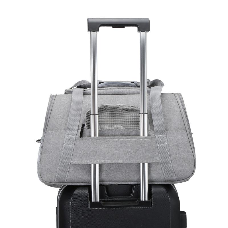 Pet Carrying Bag Cat Breathable Tote Bag Foldable Traveling Dog Bag Large Capacity