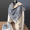 Double-sided Imitation Cashmere Simple Love Fashion Thickened Warm Scarf Air-conditioned Room Neck Shawl Outside