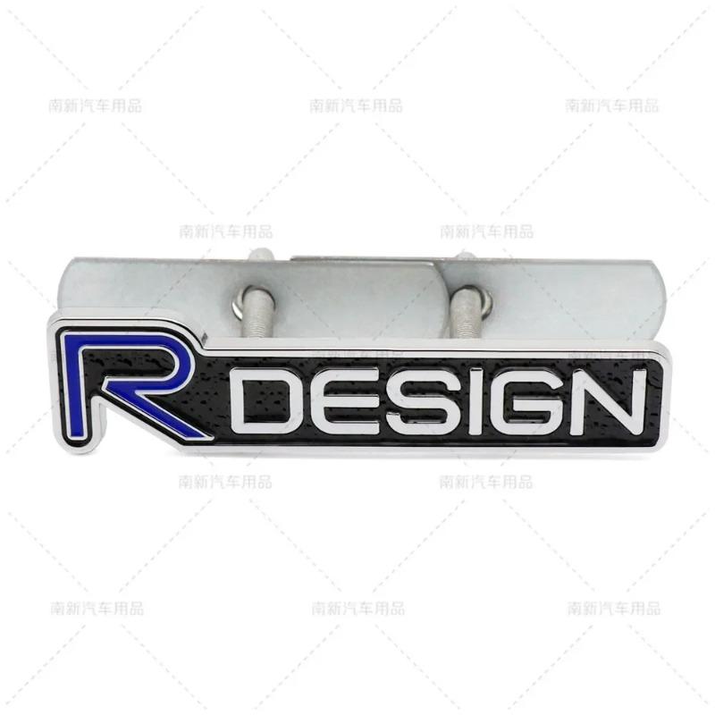 3D Металлическая эмблема R Design Наклейка на решетку радиатора автомобиля Наклейка Декорация Для VOLVO XC40 XC60 XC90 V90 S90 S60 V60 V40 C70