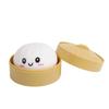 Игрушка-пельмень Мягкий ТПР Веселый Медленно Поднимающийся Пельмень Игрушка для Снятия Стресса Жмакательное Тесто для Декомпрессии с Пароваркой Белый