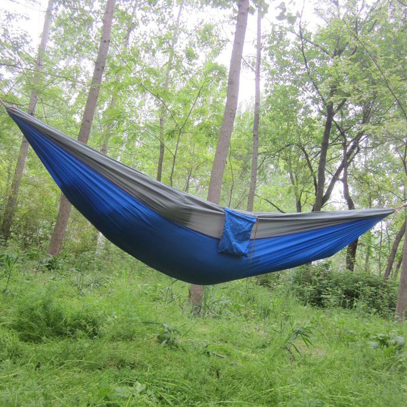 Outdoor Lightweight Parachute Fabric Double Hammock for Travel and Leisure
