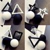 Korean Jewelry Simple Triangle Pentagon Asymmetric Earrings for Women Ear Boucle