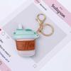 Trendy Coffee Cup Shape Leather Bag Creative Candy Color Hanging Decor for Chic Outfits