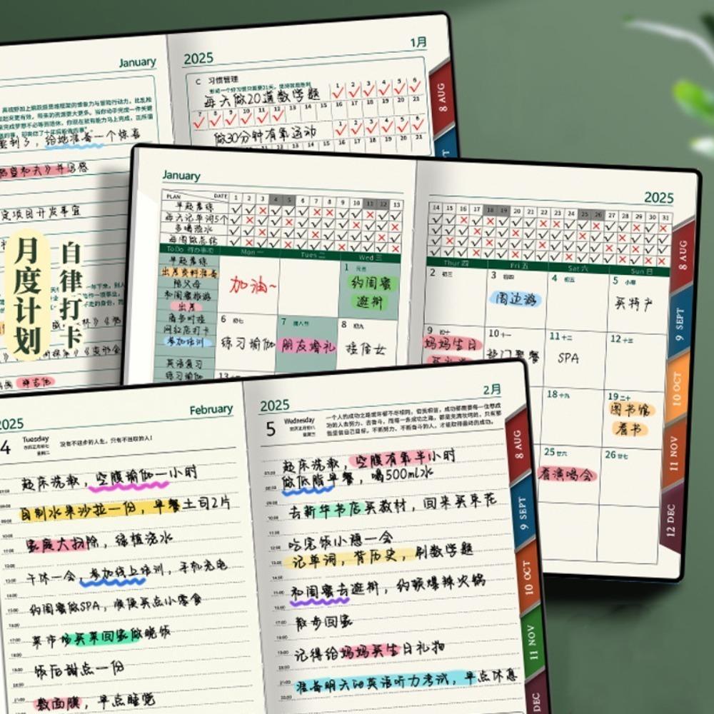 To Do List 2025 Schedule Planner Notepad 12 Months 2025 A5 Notebook 365 Day Notebook Stationery