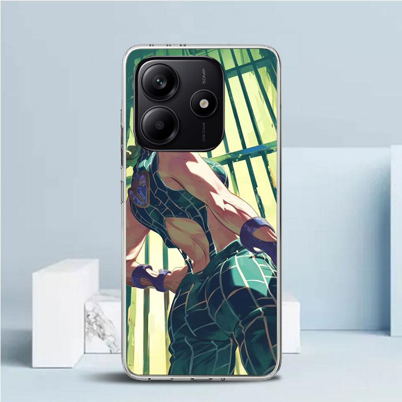 JoJo's Bizarre Adventure Джолин Куджо Мягкий чехол для телефона Xiaomi Redmi Note 15 14 13 12 Pro Plus 14S 11S 11T 11E 10S 10 4G